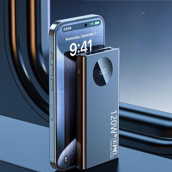 Cargador portátil de 120 W para viajes, multifuncional, de carga rápida para teléfonos y tabletas. - Imagen 5