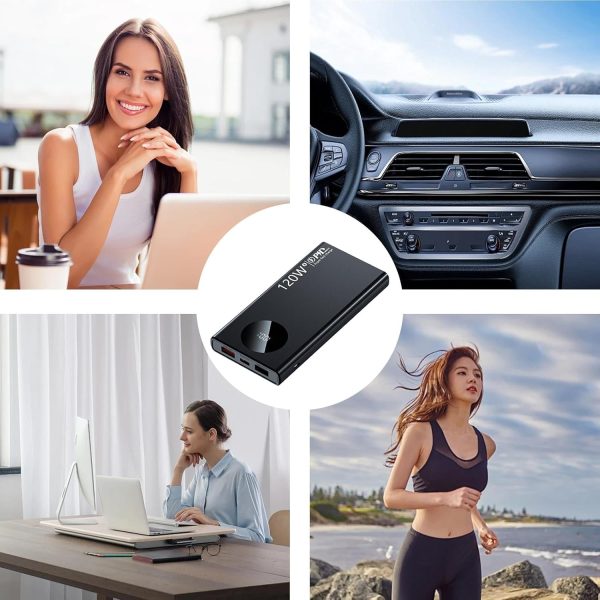 Cargador portátil de 120 W para viajes, multifuncional, de carga rápida para teléfonos y tabletas. - Imagen 6